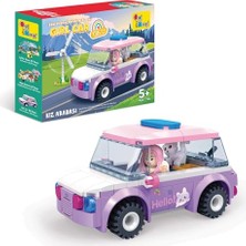 Aesco Ogi Mogi Toys Eğitici Bloklar Kız Arabası 136 Parça Yapı Seti