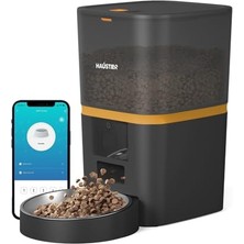 Aesco Haustier QQ003-V2 Akıllı Otomatik Kedi  Kabı, Tuya App-Wifi Uzaktan Kontrol, 6lt Hazne (Siyah)