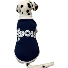 Aesco Yeni Sezon Köpek ve Kedi Kıyafeti & Elbisesi - Lacivert The Boss L Beden