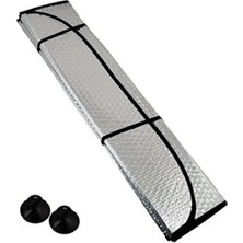 Aesco Oto Ön Cam Araba Güneşliği Katlanabilir Dışı Alüminyum Metalize Arası Balonlu Katlanabilir Güneşlik (130 * 60 Cm)
