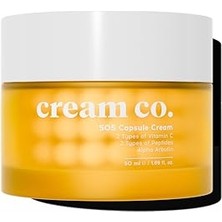 Aesco Cream Co. Leke Karşıtı Cilt Tonu Eşitleyici C Vitamini Nemlendirici Kapsül Yüz Kremi 50 Ml, Tüm Cilt Tipleri