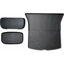 Aesco T Parts Tesla Model Y 2025+ Juniper Aksesuarları - Arka Koltuk Koruyucu, 3D Havuzlu Paspas Veya Bagaj Havuzu Seçenekleri (Model Y 2025+ Juniper 3D Havuzlu Bagaj Havuzu Seti)