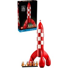 Aesco LEGO Ideas Tintin Ay Roketi 21367 | Yetişkinler Için 5 Minifigür Içeren Dekoratif Model Yapım Seti, Hediye Fikri (1283 Parça)