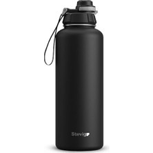Aesco 1 Hand Leak-Proof Sızdırmaz Çelik Termos 1500 Mililitre Black ST-235