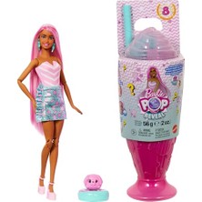 Aesco Barbie Pop Reveal Serisi Bebek ve Aksesuar Seti, Atıştırmalık Serisi, Lolipop Düşkünü Şeker Kız ve Evcil Hayvanı, Renk Değişimi Dahil 8 Sürpriz, JFY62