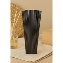 Aesco 30 Adet Siyah Oda Kokusu Çubuğu Fiber Yumuşak Doğal Bambu Oda Kokusu Yedek Çubuk 24 cm
