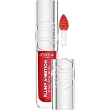 Aesco L'oreal Paris Plump Ambition Hyaluron Lip Oil Besleyici ve Nemlendirici Dudak Parlatıcısı - 380 Rouge In Love