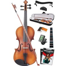 Aesco Dante VL-200SBR Parlak 4/4 Akustik Keman Seti (Tam Boy)
