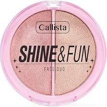 Aesco Callista Shine & Fun Face Duo 130 Shine Squad Allık & Aydınlatıcı Paleti