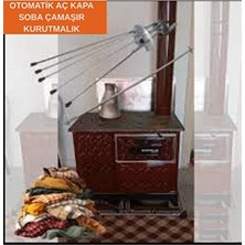 Orvessa Otomatik Soba Çamaşır Kurutmalığı - Soba Borusuna Uyumlu Çamaşır Kurutmalık