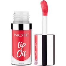 Aesco Note Cosmetics Lip Oil 40 Sugar Red Nemlendirici ve Parlatıcı Dudak Bakım Yağı, Kırmızı