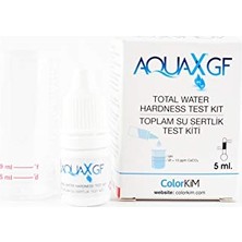Aesco Yerli 5 ml Aquax@gf- Toplam Su Sertliği Test Kiti.su Kalitenizi Kolay, Hızlı ve Doğru Ölçün