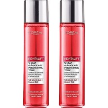 Aesco L’oréal Paris Revitalift%5 Saf Glikolik Asit Peeling Etkili Tonik 2'li Set (2 X180 Ml)
