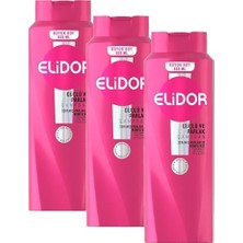 Aesco Elidor Saç Bakım Şampuanı, Güçlü ve Parlak, 650 ml (3 Paketi)