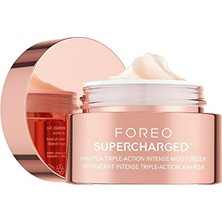 Aesco Foreo Supercharged Ha+Pga (Üçlü Aksiyon Yoğun) Yüz Nemlendirici - Yüz Için Kırışıklık Kremi - Hyaluronik Asit ve Squalane - Vegan - Zulüm ve Glutensiz - Temiz Cilt Bakımı - 1.6 Fl.oz
