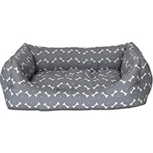 Aesco Uniform Bone Gri-Beyaz Kedi ve Köpek Yatağı S 50X60CM          [enerji Sınıfı A]