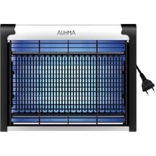 Aesco Auhma AQM01 Elektrikli Sivrisinek Kovucu Tuzak, Çift Ampullü, 4+4 Watt, Güvenlik Izgaralı, Sessiz Çalışma