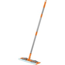 Aesco Macro Max Famous + Düz Mop Yer Temizlik Sistemi, Islak ve Kuru Kullanım, 360 Döner Başlıklı Pratik Paspas