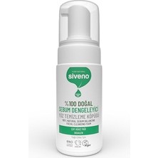 Aesco SIVENO%100 Doğal Yüz Temizleme Köpüğü Yağlı Ciltler Için Makyaj Siyah Nokta Sivilce Vegan 100 ml