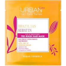 Aesco Urban Care Brezilya Keratin Düzleştirici Etkili Duş Öncesi Saç Bakım Maskesi 50 Ml-Vegan | Düzleştirici