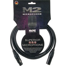Aesco M2 MC2000 Mikrofon Kablosu Siyah 2m Xlr Neutrık Uçlu