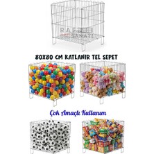 Orvessa Katlanabilir Metal Havuz Sepeti, Pratik ve Dayanıklı Tasarım 80X80 cm