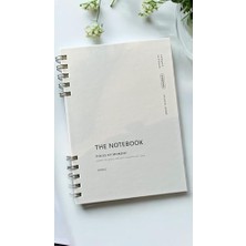 Aesco Fark Tanıtım Spiralli 80 Yaprak Çizgisiz A5 Defter, Not Defteri, Okul Defteri, 4 Farklı Renk Seçeneği (01 Light Grey)