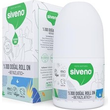 Aesco Siveno %100 Doğal Roll On Beyazlatıcı Etkili Deodorant Ter Kokusu Önleyici Bitkisel Lekesiz Vegan 50 ml
