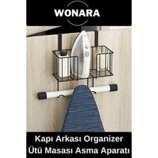 Orvessa Kapı Arkası Ütü Askısı, Dayanıklı ve Kolay Montajlı Organizer Ütü Masası ve Aksesuarı