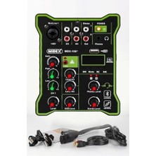 Aesco Midex MDX-100 Stüdyo Kayıt Için Ses Kartlı Mixer +48V Phantom Power ile Stüdyo Mikser