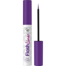 Aesco Flash Liner Colored Eyeliner - 107 Plum Purple - Renkli Likit Eyeliner