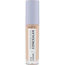 Aesco Pastel Eye Cream + Hydrating Satin Concealer - Göz Kremi + Göz Altı Kapatıcısı, 61 Vanilla, 4,3 ml