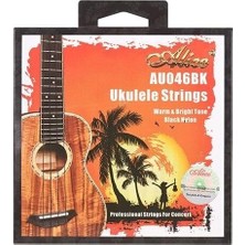Aesco AU046BK-C/CONCERT Ukulele Strings - Black