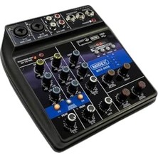 Aesco Midex MDX-999X Stüdyo Kayıt Için Ses Kartlı +48V Phantomlu Kayıt Mikseri (Xlr Kablo + Rca Hediye)
