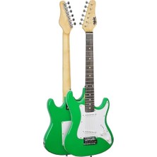 Aesco Midex CEG-36GR 8-12 Yaş Çocuklar Için Amfili Full 3/4 36 Inç Elektro Gitar Seti Yeşil