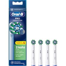 Aesco Oral-B Cross Action X-Filament Şarjlı Diş Fırçası Yedek Başlığı 4 Adet