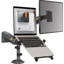 Aesco North Bayou Nb H180-FP Çift Kol Amortisörlü 17"-27" Monitör Tutucu ve Laptop Standı