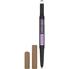Aesco Maybelline New York Express Brow Satin Duo Çift Taraflı Kaş Kalemi - 01 Açık Ton