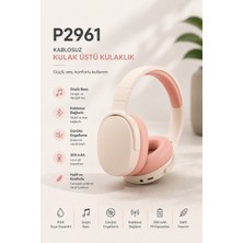 Yenilig P2961 Bluetooth Kulaklık Kulak Üstü Kablosuz Kulaklık | Bluetooth 5.3 | Güçlü Bass | Mikrofonlu | Katlanabilir | Android & Ios Uyumlu