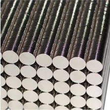 Aesco Dünya Magnet 100 Adet - Yuvarlak Neodyum Mıknatıs, 8x1 Mm, Güçlü Magnet, (Çap: 8 Mm, Kalınlık: 1 Mm)