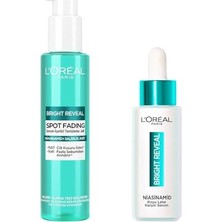 Aesco L’oréal Paris Bright Reveal Cilt Kusuru Izi Karşıtı, Serum Içerikli Temizleme Jeli Niasinamid+Salisilik Asit & Sivilce, Güneş, Yaşlanma Lekelerinde Etkili Koyu Leke Karşıtı Serum 10% Niasinamid