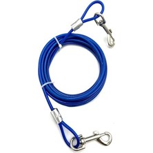 Aesco Mavi 4.5 Metre Köpek Bahçe Bağlama Halatı Mavi Xl