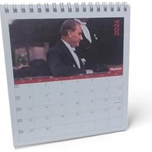 Aesco 2026 Kare Masa Takvimi, Atatürk, Çok Renkli