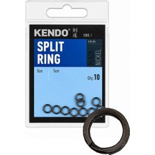 Kendo Split Ring 12MM Siyah Nikel Yapay Yem Halkası (10'lu Paket)