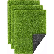 Aesco Yapay Çim A4 20X30 cm 3 Adet A4 Boyutunda Maket Çim Dekorati Yapay Çim Halı Teraryum Suni Çim