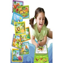 Aesco Hyd Sihirli Boyama Kitabı Hayvanlar Water Painting Eğitici Boyama Kitabı