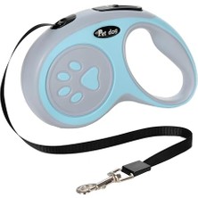 Aesco Otomatik Köpek Tasması 3 Metre Mavi – Geri Çekilebilir Kilitli Makara Sistemi – Dayanıklı Şerit Halat – Ergonomik Kaymaz Sap – Küçük ve Orta Irk Köpekler Için Gezdirme Tasması