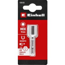 Aesco Orijinal Einhell Manyetik Lokma Ucu, 10 mm (Krom Vanadyum Çelik, 48 Mm, E 6.3/1⁄4”, Akülü Vidalama ve Matkaplar Için) - 49135125