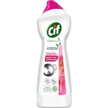 Aesco Cif Krem Yüzey Temizleyici Müge ve Frezya Yağ ve Kireç Sökücü Leke Çıkarıcı 750 ml