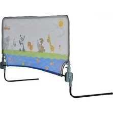 Aesco Agubugu Baby AGU-105-90 Katlanabilir Yatak Bariyeri (Hayvan Desenli, 90CM)